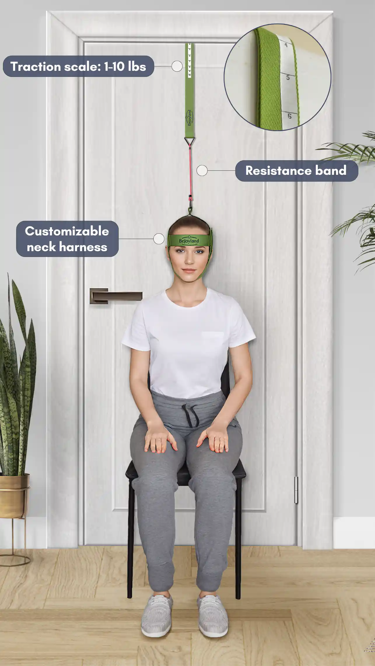 Bejoyland Neck Stretcher & Trainer for Workout and Alignment