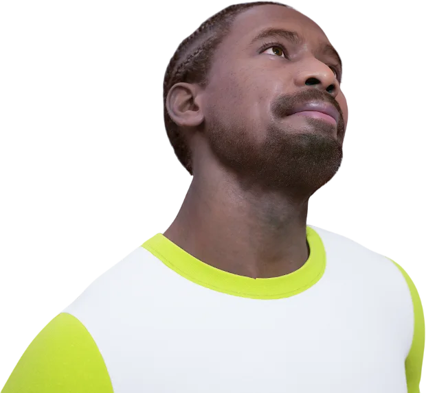 Man stretching his sternocleidomastoid muscle by tilting his head backward and to the side for better neck flexibility